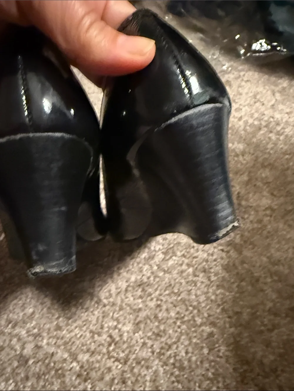 Tory Burch Black Patent Logo Ballet Flats